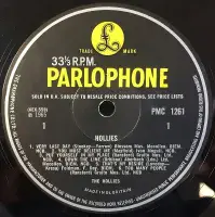 THE HOLLIES Hollies Vinyl Record LP Parlophone 1965 Rare UK Mono 1st Press KT Tax Code -1/-1 Matrix