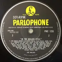 THE HOLLIES In The Hollies Style Vinyl Record LP Parlophone 1964 Rare UK Mono 1st Press 2N/2N Matrix