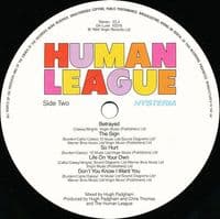 THE HUMAN LEAGUE Hysteria Vinyl Record LP Virgin 1984