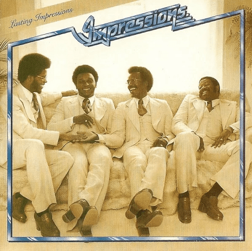 THE IMPRESSIONS Lasting Impressions Vinyl Record LP US Curtom 1989