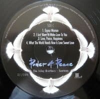 THE ISLEY BROTHERS & SANTANA Power Of Peace Vinyl Record LP Legacy 2017