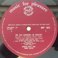 THE JAZZ COURIERS WITH RONNIE SCOTT AND TUBBY HAYES In Concert Vinyl Record LP MFP 1966