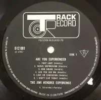 THE JIMI HENDRIX EXPERIENCE Are You Experienced Vinyl Record LP Track 1967 Rare UK Mono 1st Press A1