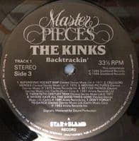 THE KINKS Backtrackin' Vinyl Record LP Starblend 1985