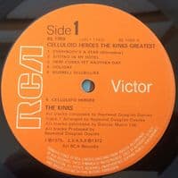 THE KINKS Celluloid Heroes - The Kinks Greatest Vinyl Record LP RCA Victor 1976