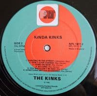 THE KINKS Kinda Kinks Vinyl Record LP PRT