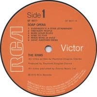 THE KINKS Soap Opera Vinyl Record LP RCA Victor 1975
