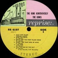 THE KINKS The Kink Kontroversy Vinyl Record LP US Reprise 1966