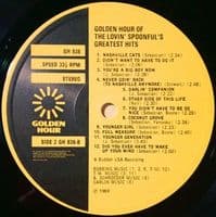 THE LOVIN' SPOONFUL Golden Hour Of The Lovin' Spoonful Vinyl Record LP Golden Hour 1975