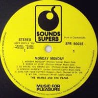 THE MAMAS & THE PAPAS Best Of The Mamas & The Papas - Monday Monday Vinyl LP Sounds Superb 1974