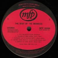 THE MONKEES The Best Of The Monkees Vinyl Record LP MFP 1981