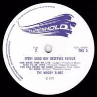 THE MOODY BLUES Every Good Boy Deserves Favour Vinyl Record LP Threshold 1971