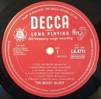 THE MOODY BLUES The Magnificent Moodies Vinyl Record LP Decca 1965