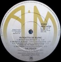 THE POLICE Reggatta De Blanc Vinyl Record LP A&M 1979
