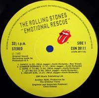 THE ROLLING STONES Emotional Rescue Vinyl Record LP Rolling Stones 1980..