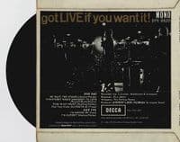 THE ROLLING STONES Got Live If You Want It EP Vinyl Record 7 Inch Decca 1965 DFE 8620 Pic Sleeve 45