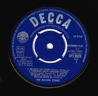 THE ROLLING STONES Got Live If You Want It EP Vinyl Record 7 Inch Decca 1965 Unboxed Decca Label 45
