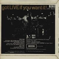 THE ROLLING STONES Got Live If You Want It EP Vinyl Record 7 Inch Decca 1965 Unboxed Decca Label 45