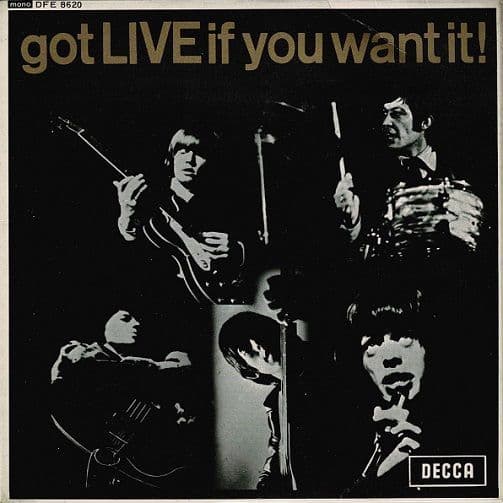 THE ROLLING STONES Got Live If You Want It EP Vinyl Record 7 Inch Decca 1972 Mono Press Pic Sleeve