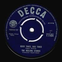 THE ROLLING STONES It's All Over Now Vinyl Record 7 Inch Decca 1964 F.11934 45 Single Company Sleeve