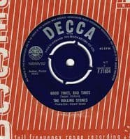 THE ROLLING STONES It's All Over Now Vinyl Record 7 Inch Decca 1964 F.11934 45 Single Company Sleeve