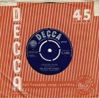 THE ROLLING STONES Not Fade Away Vinyl Record 7 Inch Decca 1964 F.11845 Single 45rpm Company Sleeve