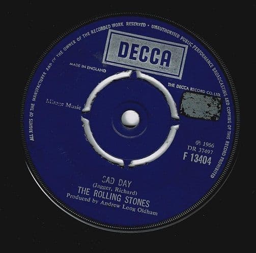THE ROLLING STONES Sad Day Vinyl Record 7 Inch Decca 1973 Rare Single F 13404 4-Pronged Boxed Label