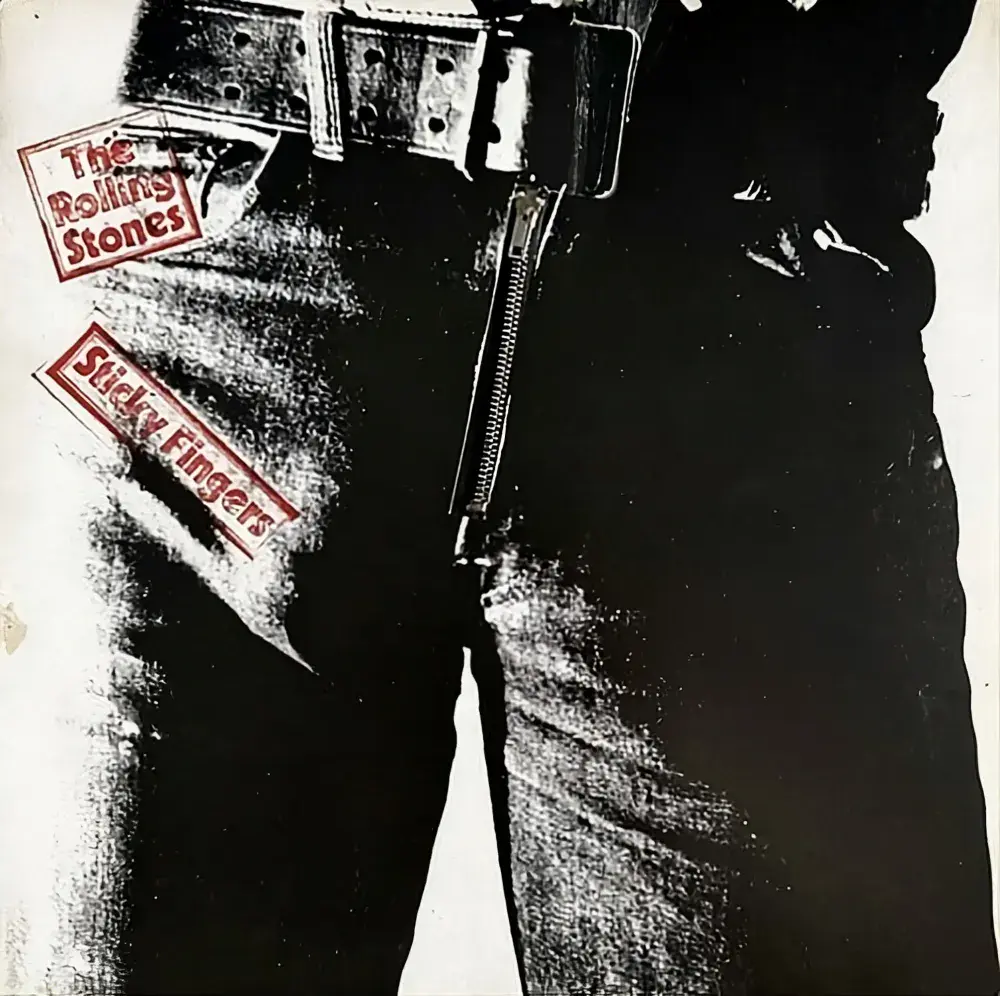 THE ROLLING STONES Sticky Fingers Vinyl Record LP Rolling Stones 1971 Andy Warhol Zip Sleeve Insert