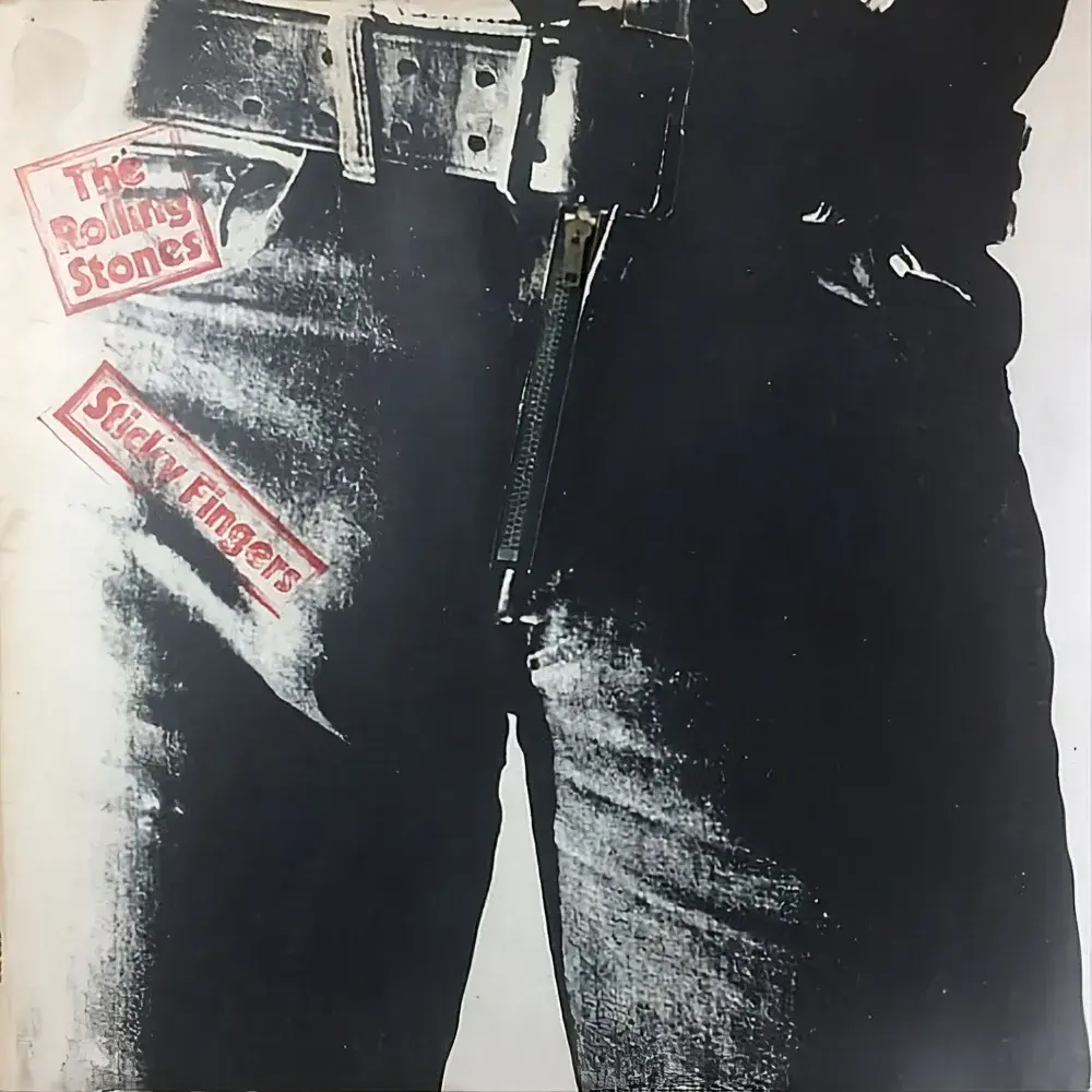 THE ROLLING STONES Sticky Fingers Vinyl Record LP Rolling Stones 1971 UK First Press Small Zip A4/A4