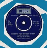 THE ROLLING STONES Street Fighting Man EP Vinyl Record 7 Inch Decca 1971