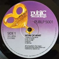 THE ROY HARPER BAND Work Of Heart Vinyl Record LP Public Recordings 1982