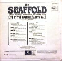 THE SCAFFOLD Live At The Queen Elizabeth Hall Vinyl Record LP Parlophone 1968