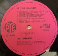 THE SEARCHERS It's The Searchers Vinyl Record LP Pye 1964