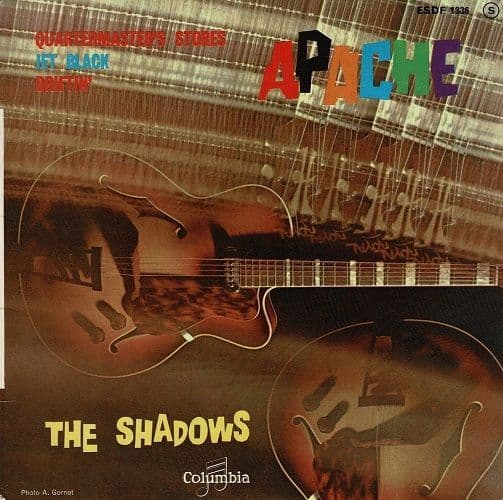 THE SHADOWS Apache EP Vinyl Record 7 Inch French Columbia 1960