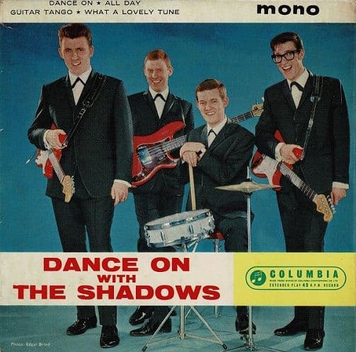 THE SHADOWS Dance On With The Shadows EP Vinyl Record 7 Inch Columbia 1963