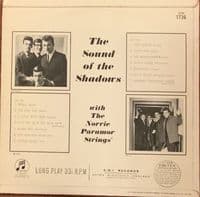 THE SHADOWS The Sound Of The Shadows Vinyl Record LP Columbia 1965..