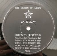 THE SISTERS OF MERCY Walk Away Vinyl Record 12 Inch Merciful Release 1984