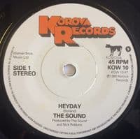THE SOUND Heyday Vinyl Record 7 Inch Korova 1980 Rare UK 1st Pressing Single KOW 10 Picture Sleeve