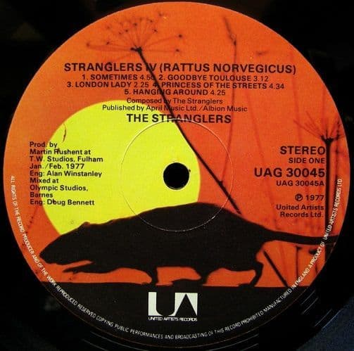 Stranglers★IV Rattus Norvegicus (LP) THE STRANGLERS Stranglers IV Rattus Norvegicus Vinyl Record LP