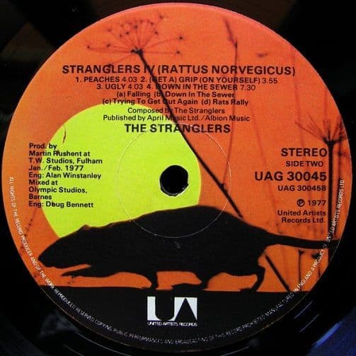 THE STRANGLERS Stranglers IV Rattus Norvegicus Vinyl Record LP