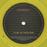 THE STROKES Someday Vinyl Record 7 Inch Rough Trade 2002 Transparent Yellow Vinyl Scarce UK Pressing