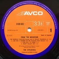 THE STYLISTICS From The Mountain Vinyl Record LP Avco 1974