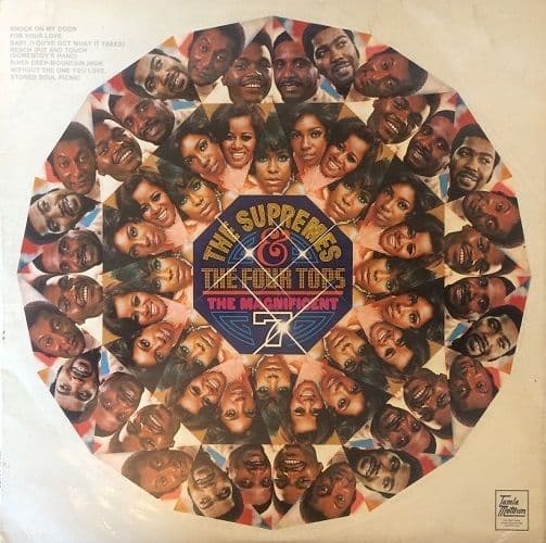 THE SUPREMES & THE FOUR TOPS The Magnificent 7 Vinyl Record LP Tamla Motown 1970