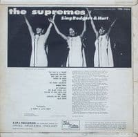 THE SUPREMES The Supremes Sing Rodgers And Hart Vinyl Record LP Tamla Motown 1967