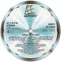 THE TEMPTATIONS Truly For You Vinyl Record LP Motown 1988