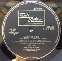 THE TEMPTATIONS Wings Of Love Vinyl Record LP Tamla Motown 1976