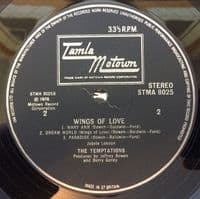 THE TEMPTATIONS Wings Of Love Vinyl Record LP Tamla Motown 1976