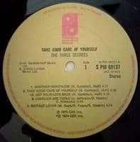 THE THREE DEGREES Take Good Care Of Yourself Vinyl Record LP Philadelphia 1975