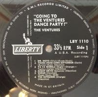 THE VENTURES Going To The Ventures Dance Party! Vinyl Record LP Liberty 1962