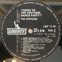 THE VENTURES Going To The Ventures Dance Party! Vinyl Record LP Liberty 1962